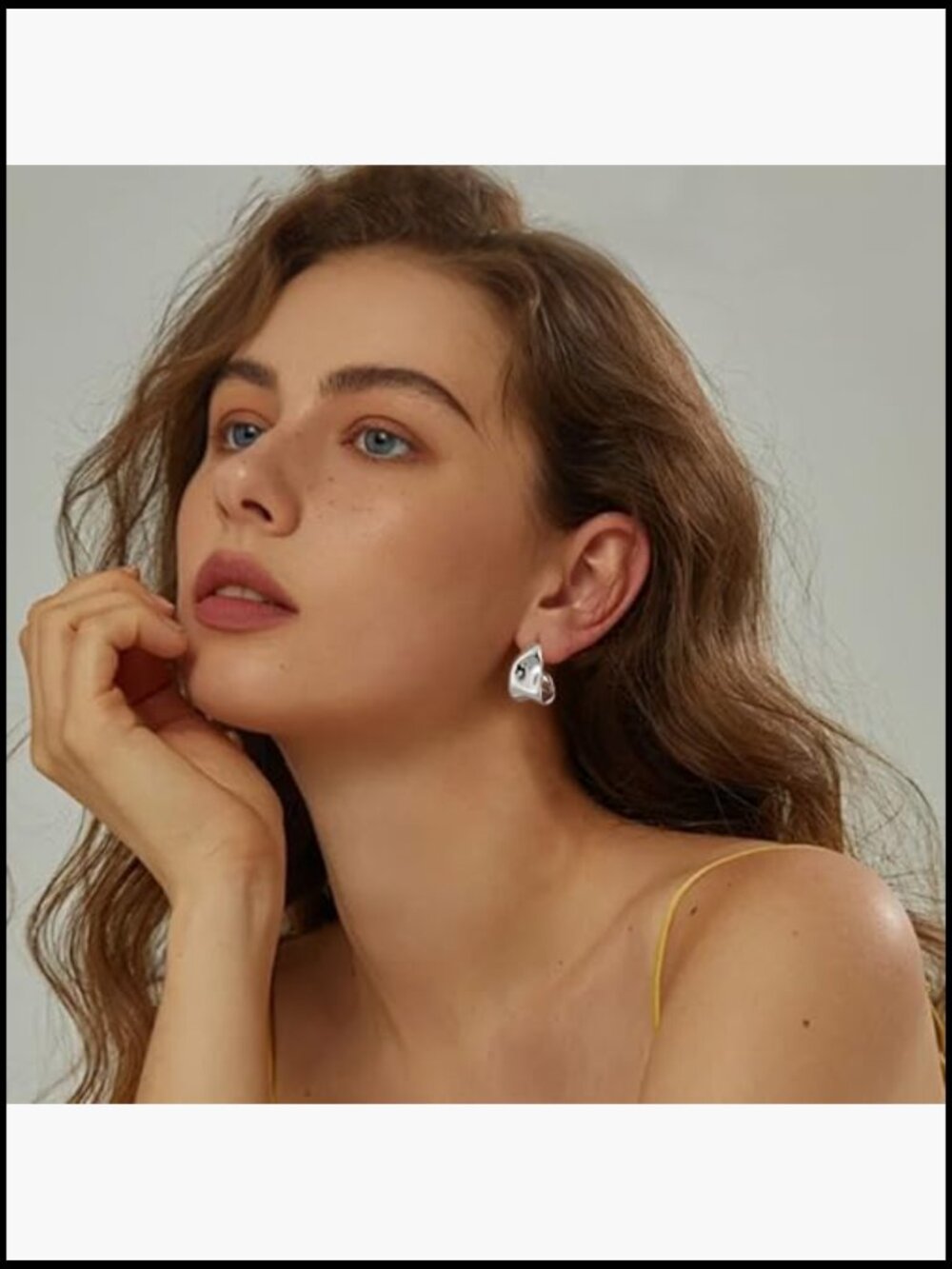 Chunky Teardrop Earrings Sterling Silver Post Gold Plated Statement Drop - Picture 2 of 7